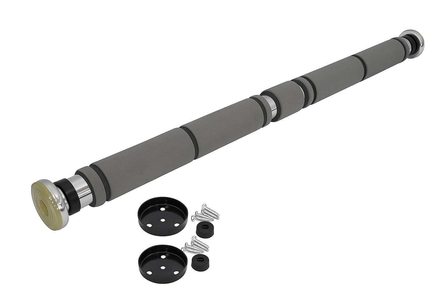 Adjustable Doorway Pull Up Bar | Chrome Steel | Multi-Use Home Gym Equipment for Pull Ups, Chin Ups, Push Ups, Core Training, Workout, Height Increase | Suitable for Kids and Adults