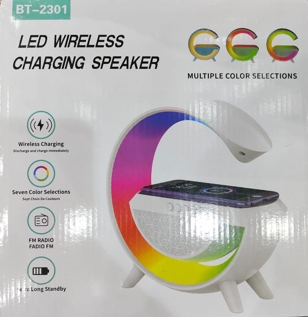 LED Wireless Charging Speaker with Bluetooth