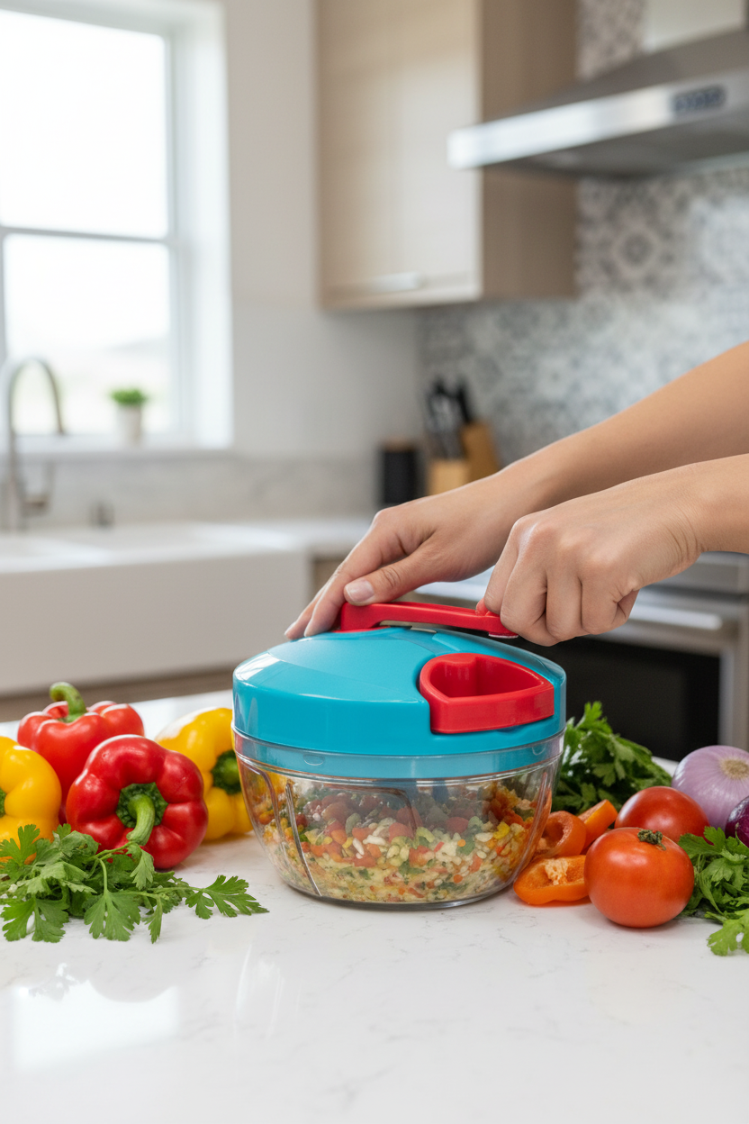 Handy Chopper for Vegetables, Dry Fruits- 450ML Capacity