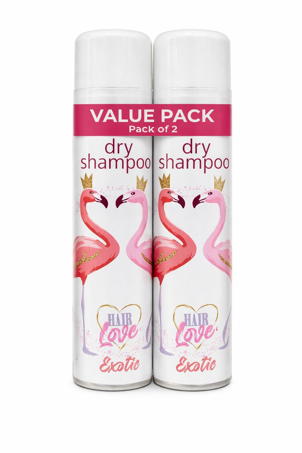 Dry Shampoo Spray, Exotic Fragrance, Oil Absorbing -  Pack of 2 bottles