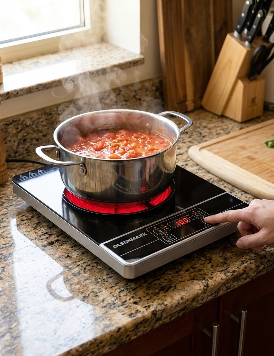 Electric Infrared Cooker 2200W – Touch Control Ceramic Hob