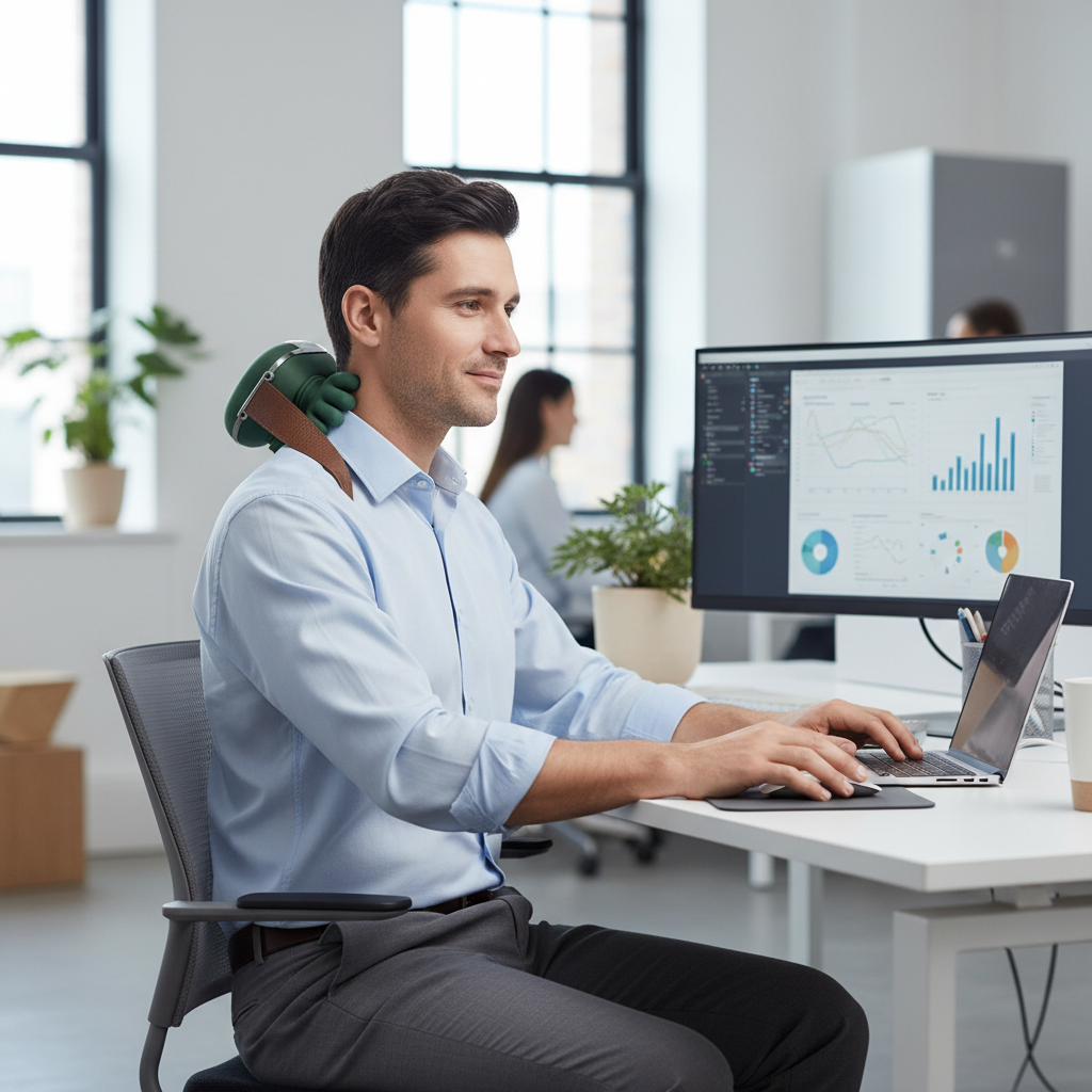 Electric Neck and Back Massager with Heat - 1 piece