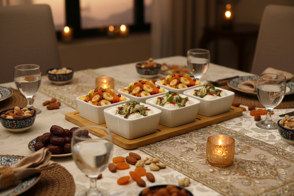 7-Piece Ceramic Square Bowl Set – White Ramekins for Dips, Sauces, Snacks & Sweet dish